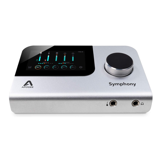 APOGEE SYMPHONY DESKTOP USER MANUAL Pdf Download ManualsLib