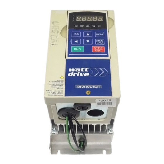 WATT DRIVE V2500 SERIES MANUAL Pdf Download ManualsLib