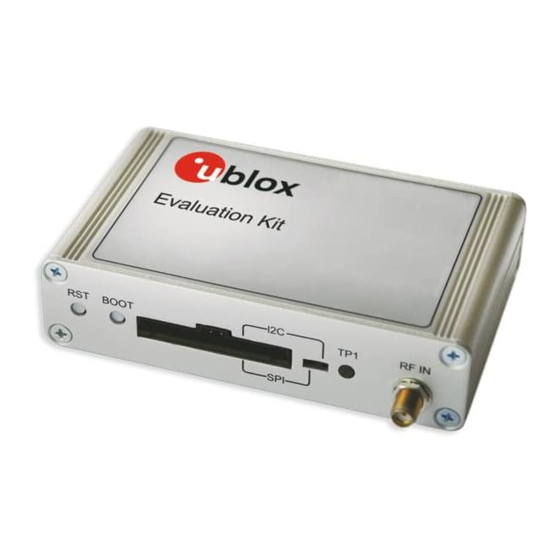 U-BLOX EVK-M8 QUICK START Pdf Download | ManualsLib