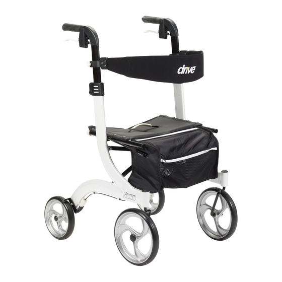 DRIVE ROLLATOR NITRO OPERATING INSTRUCTIONS MANUAL Pdf Download
