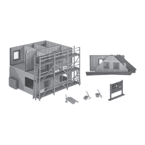 Faller PREFABRICATED HOUSE UNDER CONSTRUCTION Manual