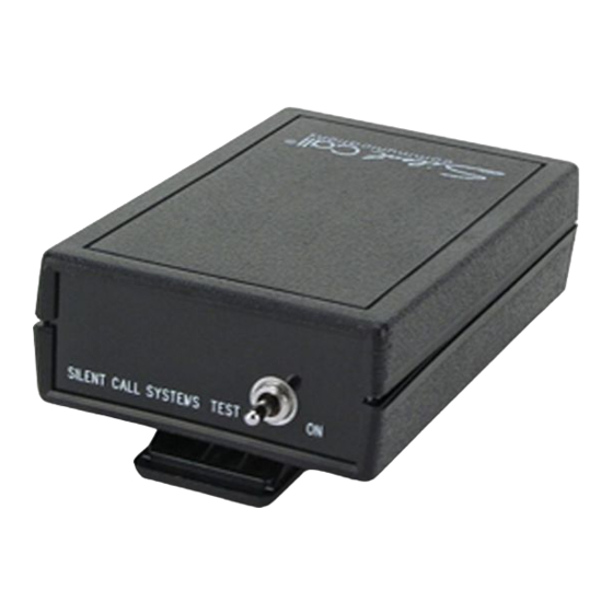 Silent Call Communications Omni Pager OP1097-2 Installation And Operation Manual