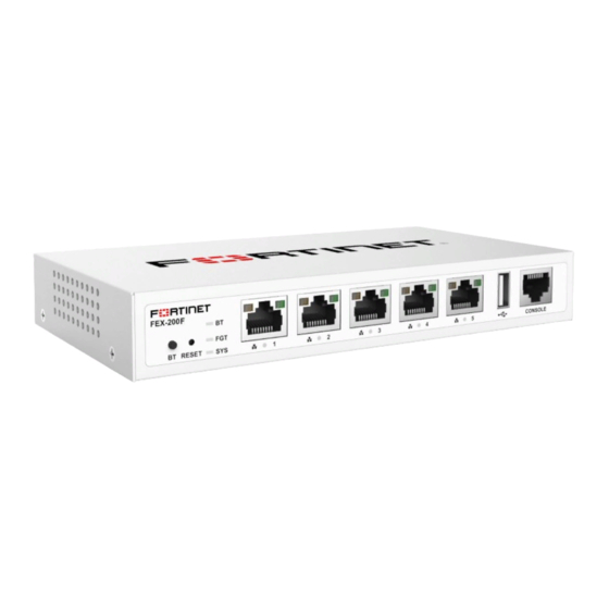Fortinet FEX-200F Quick Start Manual