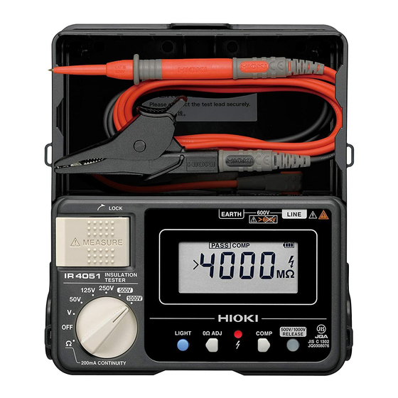 Hioki IR4051 Instruction Manual