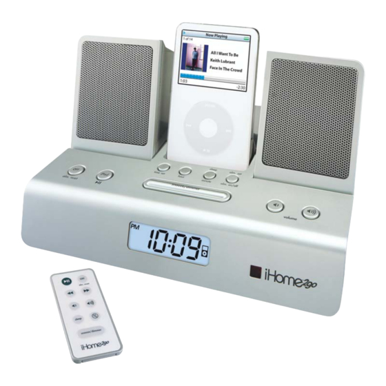 iHome iH26B Specification Sheet