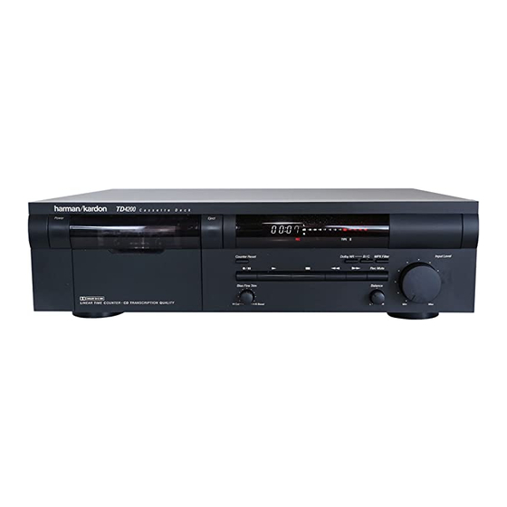 Harman Kardon TD4200 Tehnical Manual