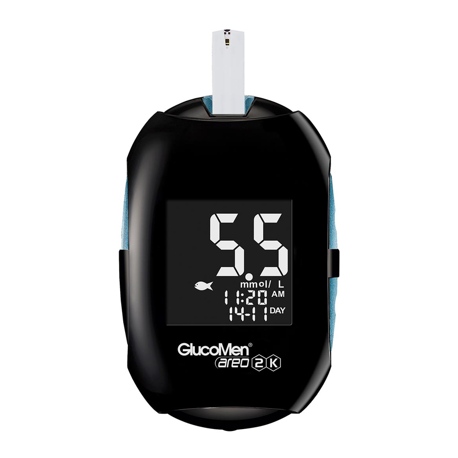User Manuals: GlucoMen Areo 2k Blood Glucose Meter