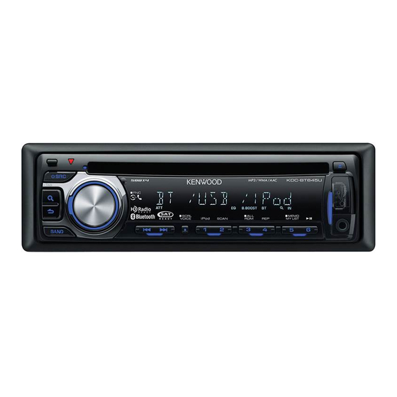 Kenwood KDC-BT40U Service Manual