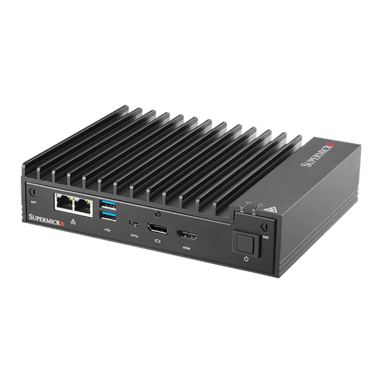 Supermicro SuperServer E100-9S User Manual