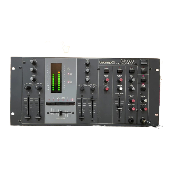 Biamp DJ5600 Operation Manual