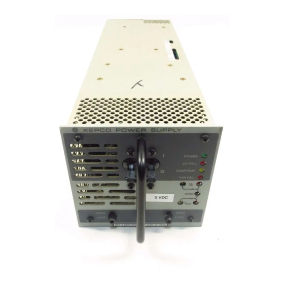 KEPCO HSP SERIES QUICK START MANUAL Pdf Download ManualsLib