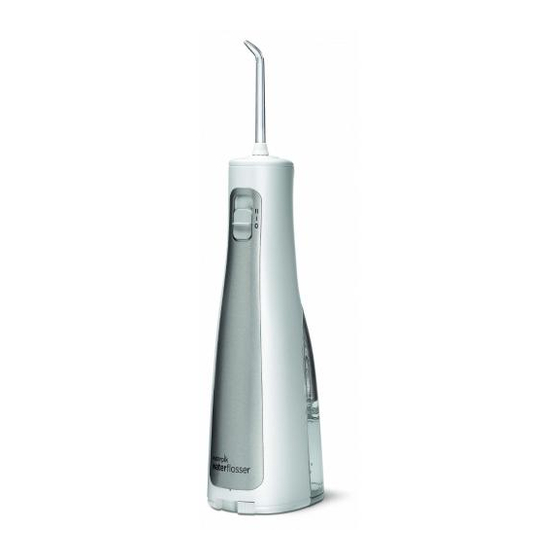 WATERPIK WATER FLOSSER CORDLESS FREEDOM WF03 SERIES QUICK START MANUAL