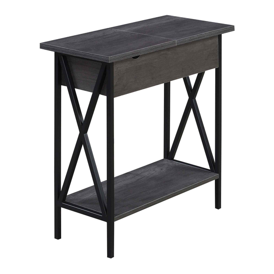 CONVENIENCE CONCEPTS TUCSON ELECTRIC FLIP TOP END TABLE ASSEMBLY