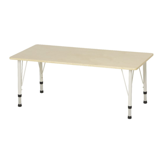 OFFICEWORKS STUDYMATE RECTANGLE KIDS TABLE ASSEMBLY INSTRUCTIONS MANUAL