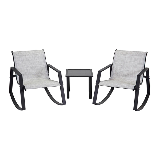 aruba 3 piece bistro rocker set