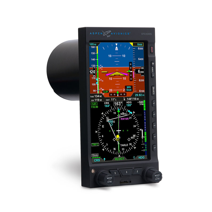 Aspen Avionics Evolution 1000 Pro/VFR PFD Pilot's Manual