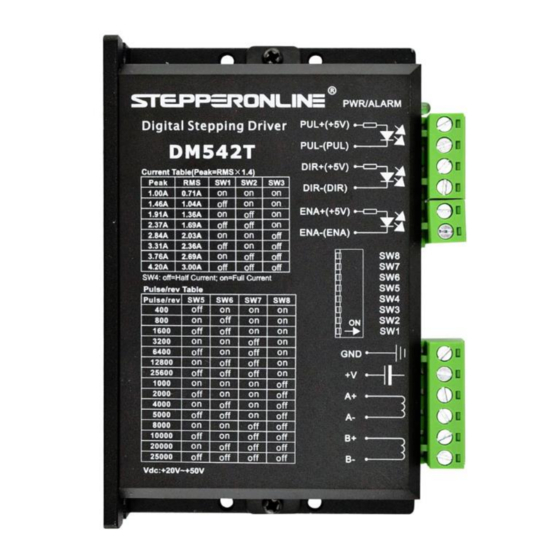 StepperOnline DMT556T Manuals