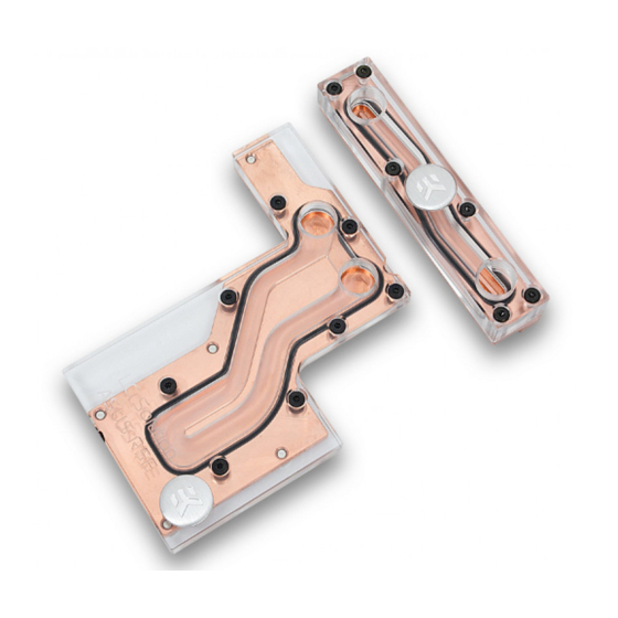 ekwb EK-FB KIT ASUS R5E Installation And Mounting Manuals
