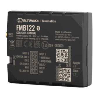 Teltonika FMB122 Quick Manual