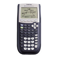 Texas Instruments -84PLUS - 84 Plus - Edion Graphing Calculator Manual Book