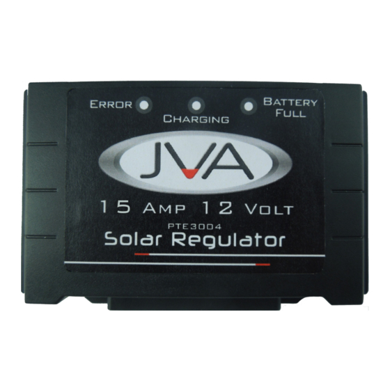 JVA SRS12-15 SOLAR Manuals