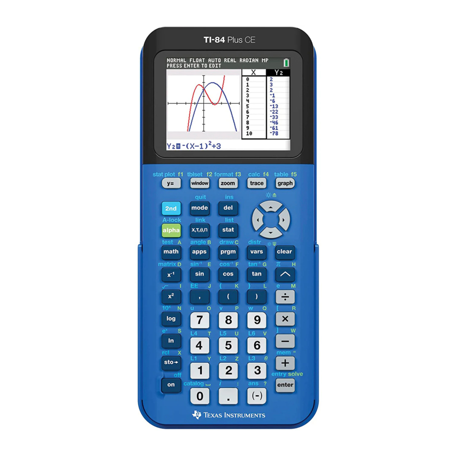 Texas Instruments TI-84 Plus Manual