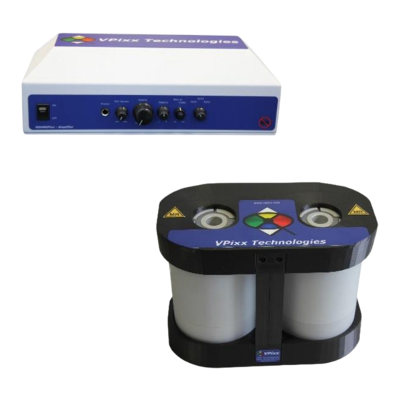 VPixx Technologies SOUNDPixx User Manual
