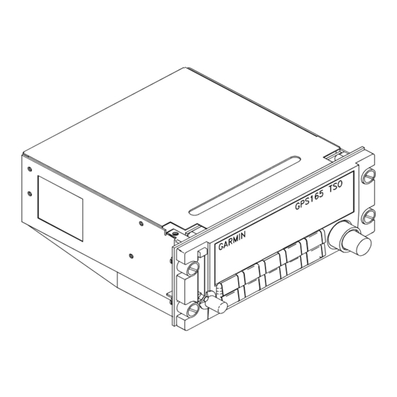 Garmin GPS 165 Installation Manual