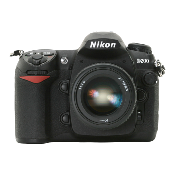 カメラ デジタルカメラ NIKON D200 MANUAL Pdf Download | ManualsLib