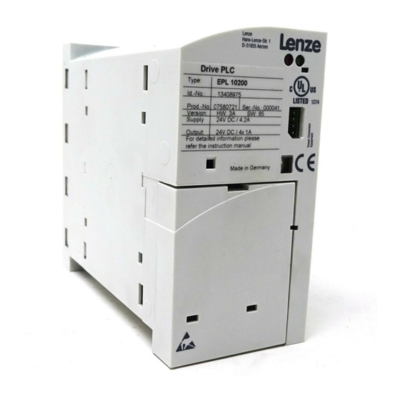 LENZE EPL 10200 SERIES MOUNTING INSTRUCTIONS Pdf Download ManualsLib