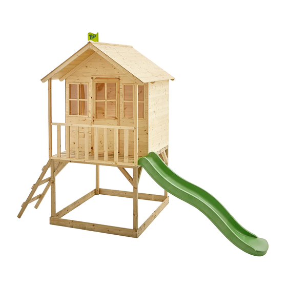 TP ACTIVE FUN HILL TOP WOODEN TOWER PLAYHOUSE INSTRUCTIONS FOR ASSEMBLY, MAINTENANCE AND SAFE