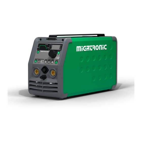 MIGATRONIC FOCUS TIG 161 DC PFC USER MANUAL Pdf Download ManualsLib