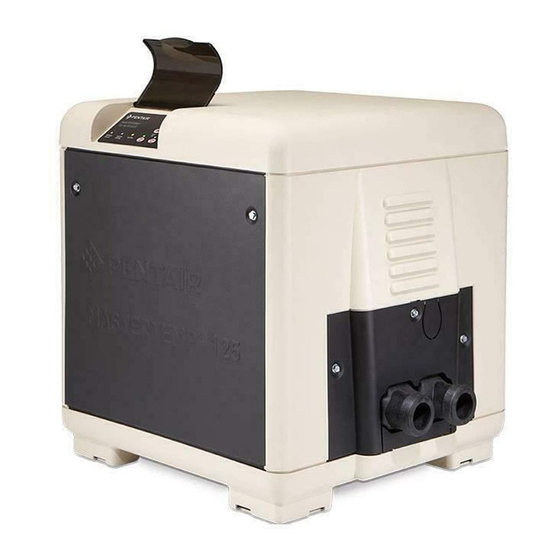 PENTAIR MASTERTEMP 125 INSTALLATION AND USER MANUAL Pdf Download