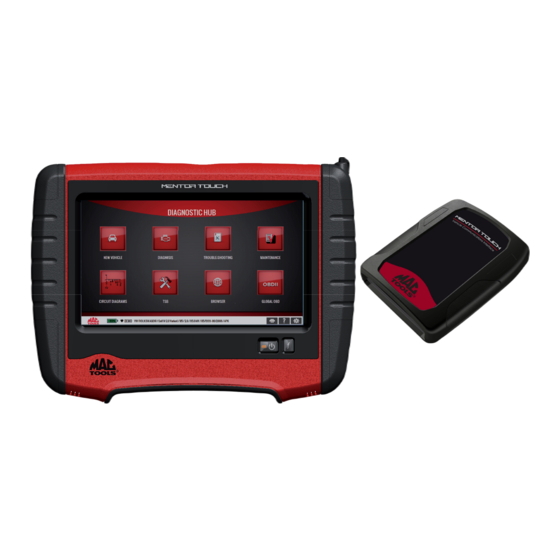 MAC TOOLS MENTOR TOUCH ET750 OPERATING INSTRUCTIONS MANUAL Pdf Download