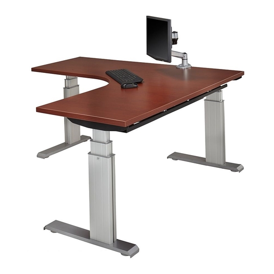 RIGHTANGLE NEWHEIGHTS ELECTRIC HEIGHT ADJUSTABLE WORKSTATION ASSEMBLY ...