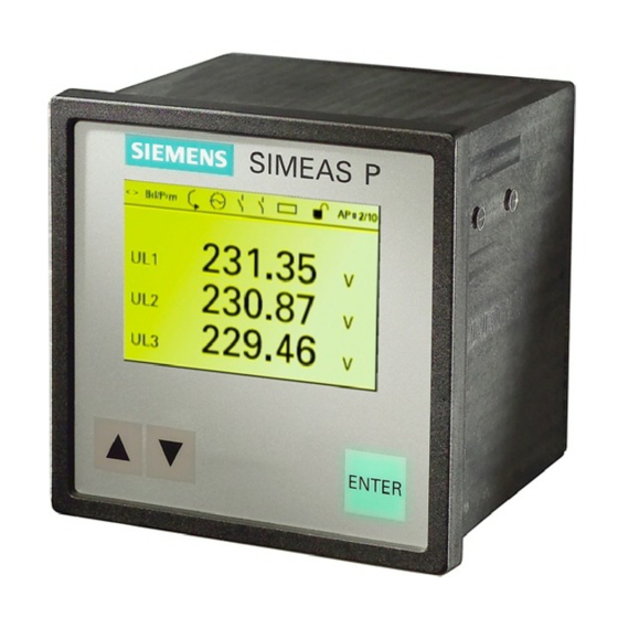 SIEMENS SIMEAS P 7KG7750 MANUAL Pdf Download | ManuaLib