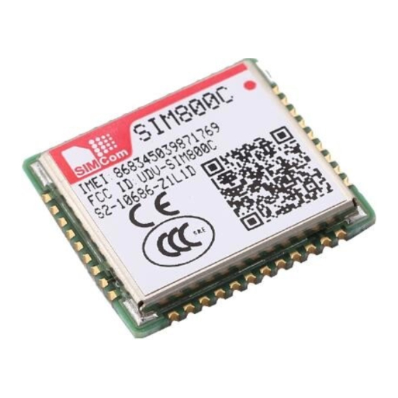SIM TECH SIM800C HARDWARE DESIGN Pdf Download ManualsLib