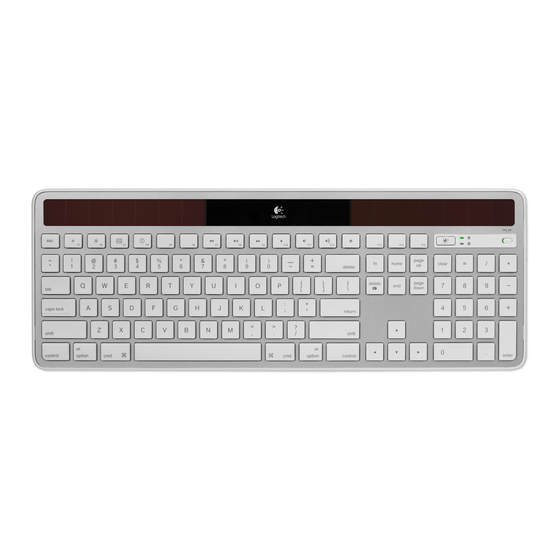 LOGITECH K750 SETUP MANUAL Pdf Download ManualsLib