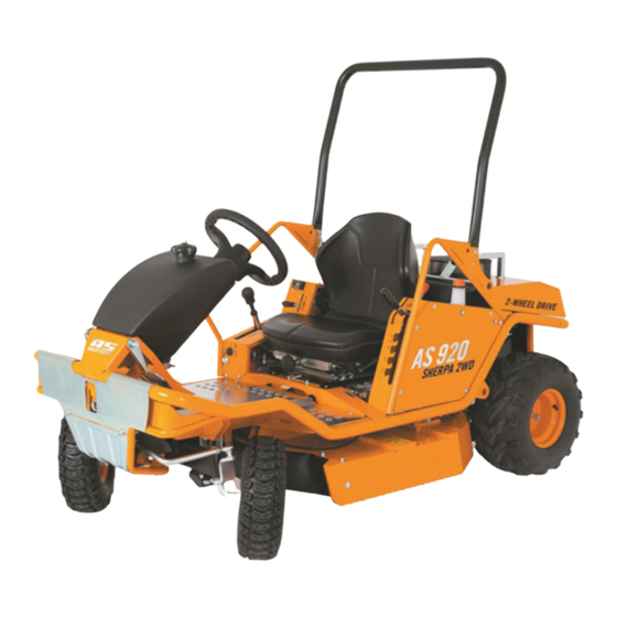 AS MOTOR AS 920 Sherpa 2WD Operator's Manual