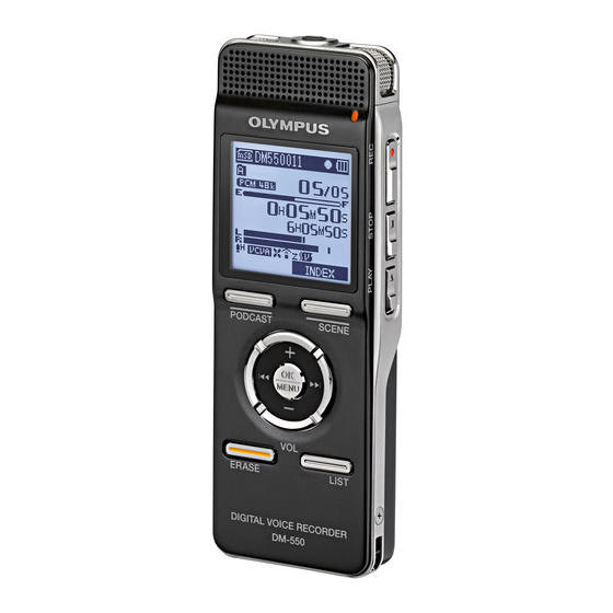 Olympus DM-550 Detailed Instructions