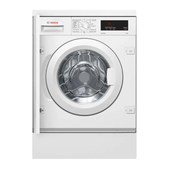 Bosch WIW24341EU User Manual And Installation Instructions