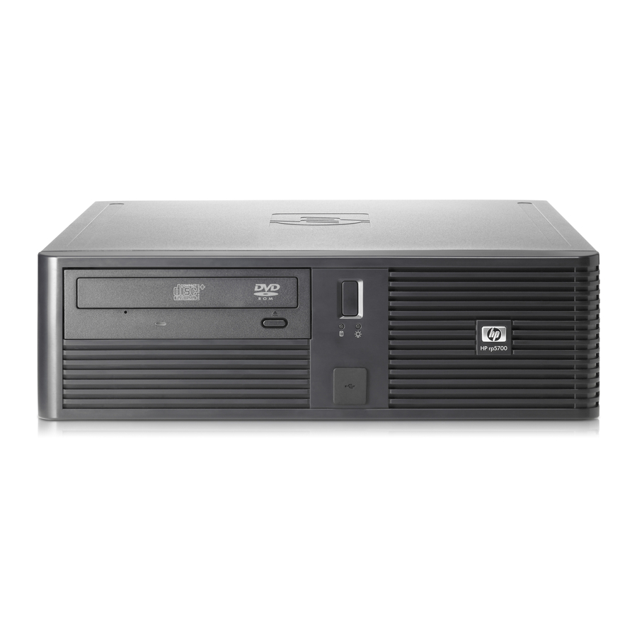 HP rp5700 Setup Utility Manual