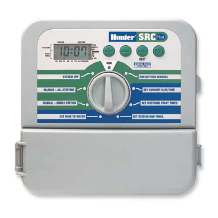 Hunter SRC Plus - Residential/Light Commercial Irrigation Controller Manual