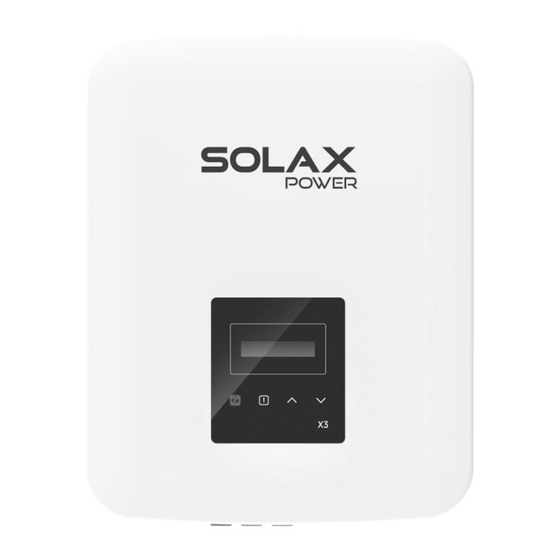Solax X3-MIC G2 Series Quick Installation Manual