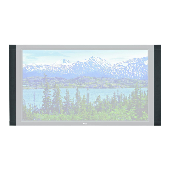 NEC LCD6520L-BK-AV - MultiSync - 65" LCD Flat Panel Display Quick Start Manual