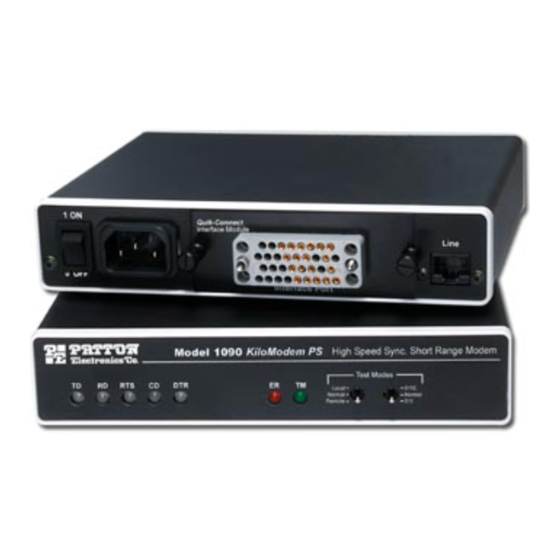 Patton electronics 1090 Service Manual