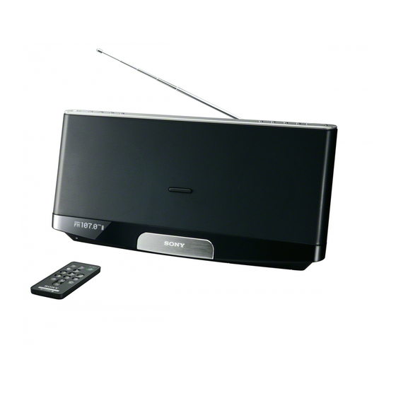 Sony RDP-XF300iPN Reference Manual