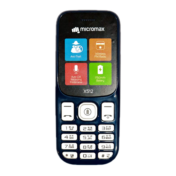 Micromax X512 User Manual