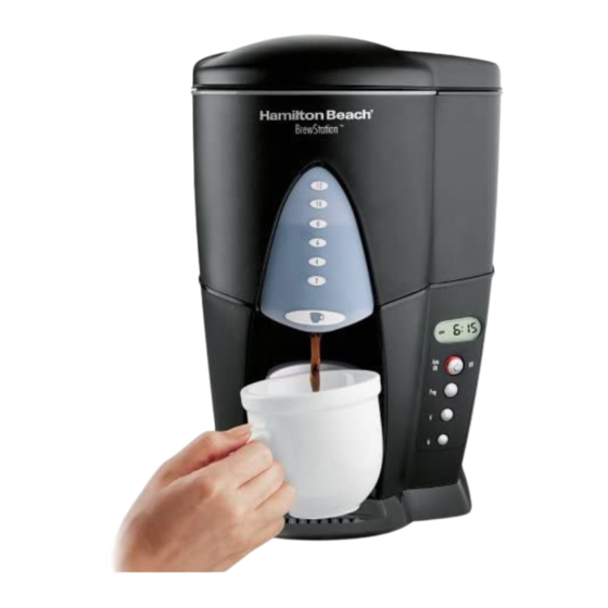 Hamilton Beach Brewstation 12 Cup Programmable Coffee Maker PDF manual