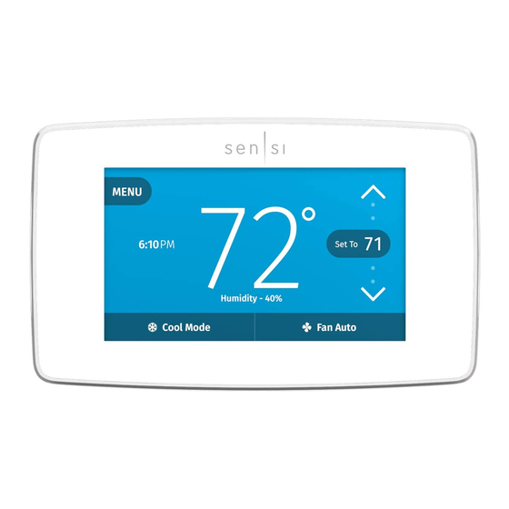 EMERSON SENSI TOUCH WI-FI THERMOSTAT INSTALLATION MANUAL Pdf Download ...